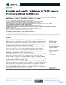 Exercise and insulin resistance in PCOS: muscle insulin signalling and ...